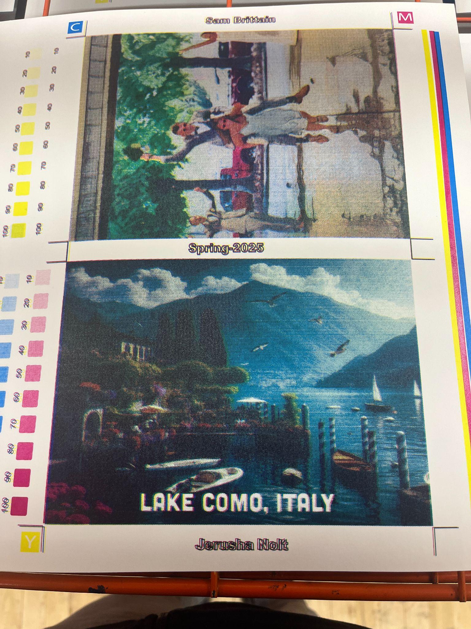 cyan, yellow, and magenta